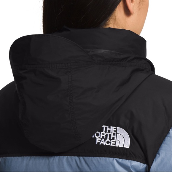 NWT The North Face 1996 Retro Nuptse Blue/Black Duck Down Puffer Jacket Coat- XS - Picture 9 of 16
